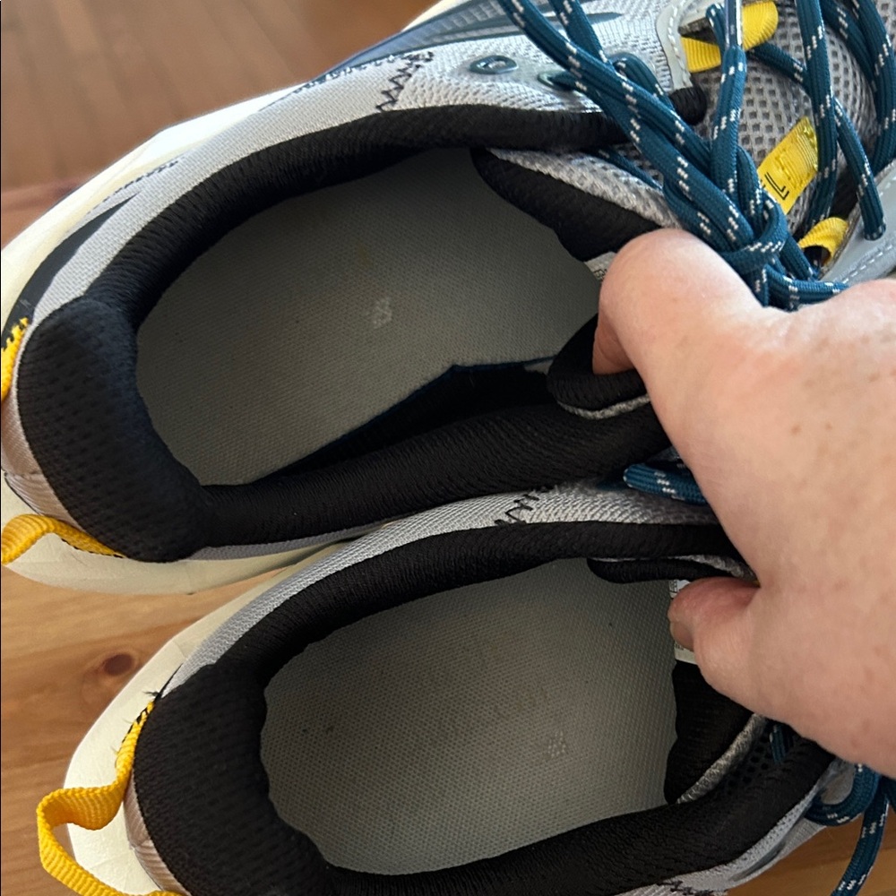 New Balance Gray and Yellow Athletic Shoes - Picture 11 of 12